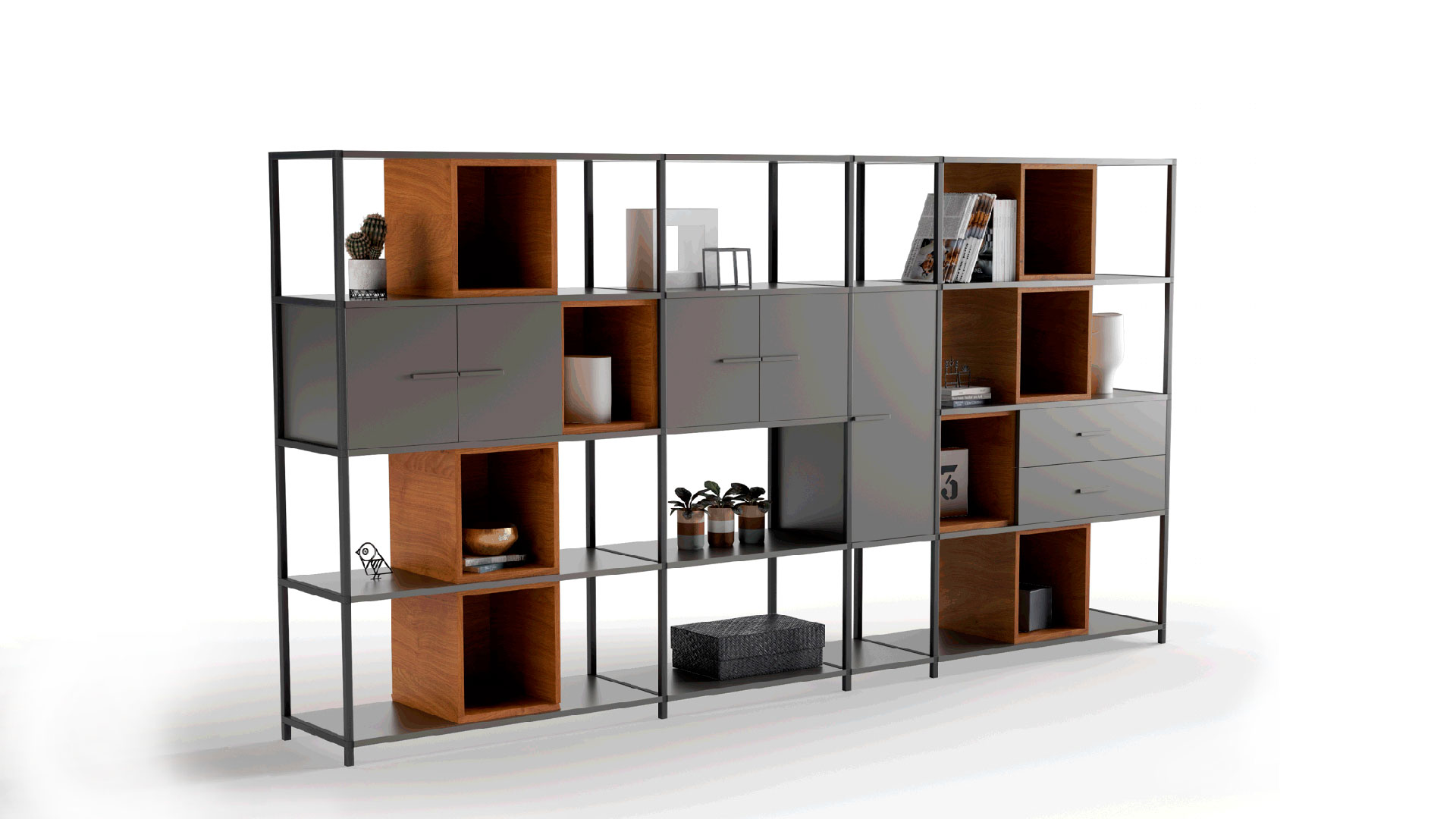 Модулна стелажна система Ариа