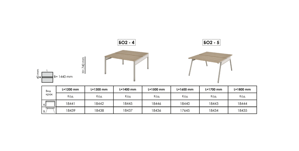 Сдвоени бюра Ай-офис