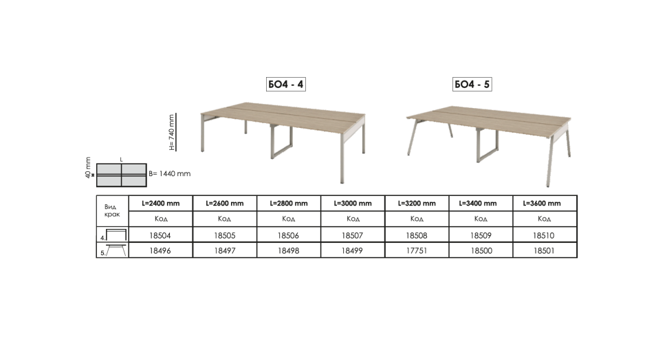 Бюро Ай-офис - 4 работни места